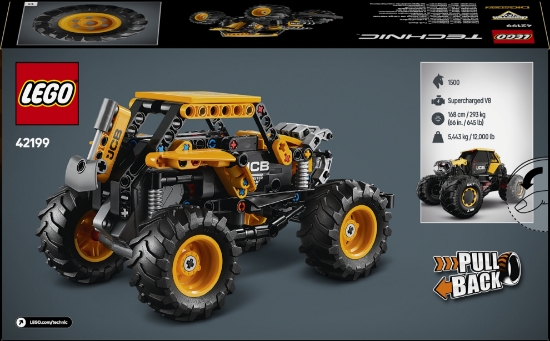 Slika LEGO® TECHNIC™ 42199 Monster Jam™ DIGatron™ na povlačenje