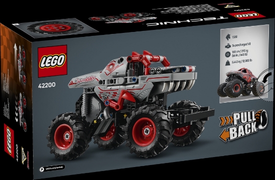 Slika LEGO® TECHNIC™ 42200 Monster Jam™ ThunderROARus™ na povlačenje