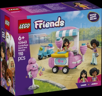 Slika LEGO® FRIENDS Štand sa šećernom vunom i skuter 42643 