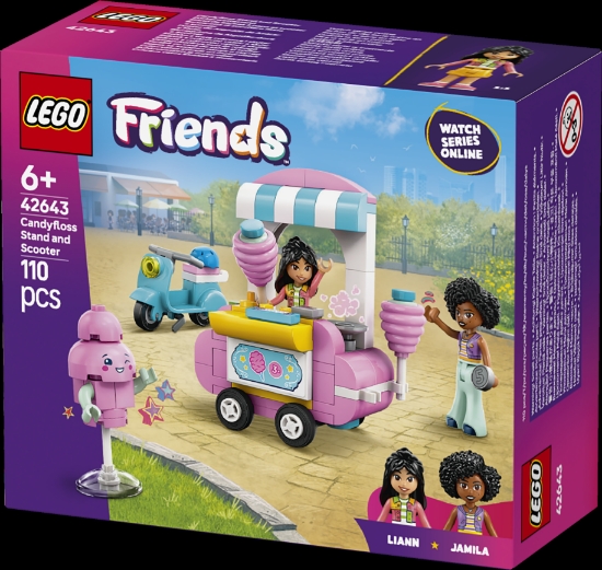 Slika LEGO® FRIENDS Štand sa šećernom vunom i skuter 42643 