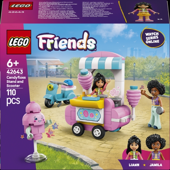 Slika LEGO® FRIENDS Štand sa šećernom vunom i skuter 42643 