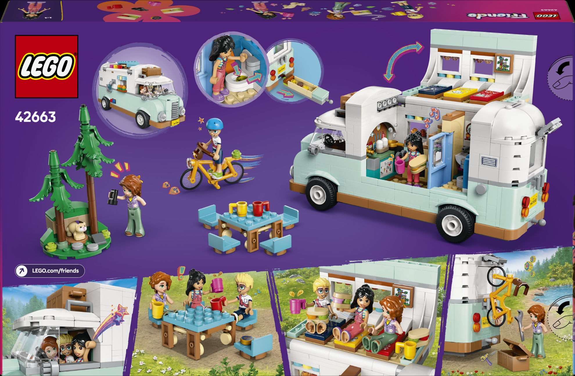 LEGO® FRIENDS 42663 Kamper za pustolovine u društvu | mae.hr