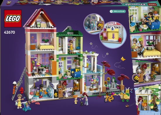 Slika LEGO® FRIENDS 42670 Stanovi i trgovine u Heartlakeu
