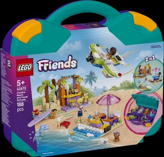 Slika LEGO® FRIENDS Kreativni kovčeg za plažu i putovanja 42672 