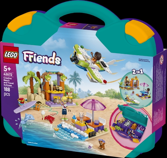 Slika LEGO® FRIENDS Kreativni kovčeg za plažu i putovanja 42672 