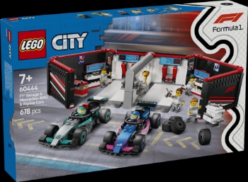Slika LEGO® CITY Garaža za F1® s autima Mercedes-AMG i Alpine 60444 
