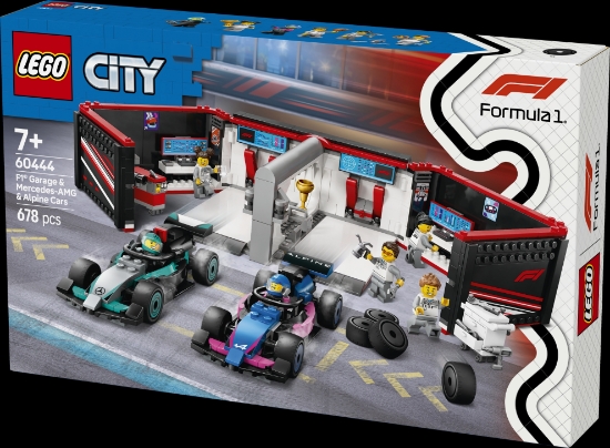 Slika LEGO® CITY Garaža za F1® s autima Mercedes-AMG i Alpine 60444 