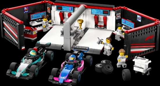 Slika LEGO® CITY Garaža za F1® s autima Mercedes-AMG i Alpine 60444 