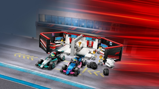Slika LEGO® CITY Garaža za F1® s autima Mercedes-AMG i Alpine 60444 