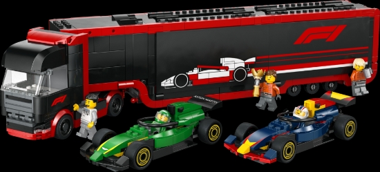 Slika LEGO® CITY 60445 Kamion za F1® s autima RB20 i AMR24 za F1®