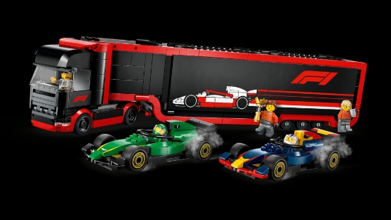 Slika LEGO® CITY 60445 Kamion za F1® s autima RB20 i AMR24 za F1®