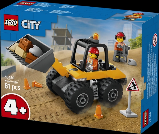 Slika LEGO® CITY Žuti građevinski utovarivač s kotačima 60450 