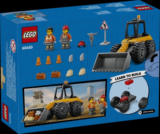 Slika LEGO® CITY Žuti građevinski utovarivač s kotačima 60450 