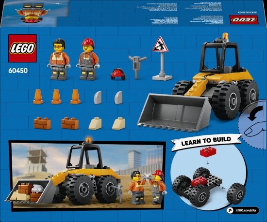 Slika LEGO® CITY Žuti građevinski utovarivač s kotačima 60450 