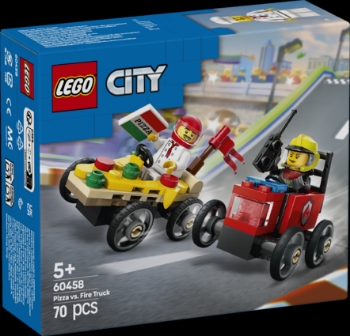 Slika LEGO® CITY Auto dostavljača pizze vs. vatrogasno vozilo u utrci 60458 