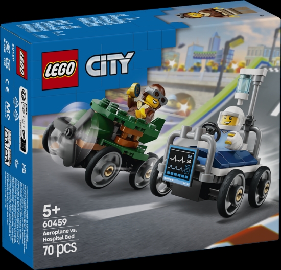 Slika LEGO® CITY Utrka avion vs. bolnički krevet 60459 