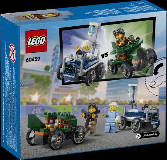 Slika LEGO® CITY Utrka avion vs. bolnički krevet 60459 