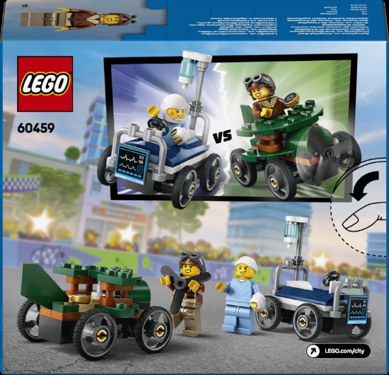Slika LEGO® CITY Utrka avion vs. bolnički krevet 60459 
