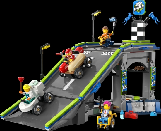 Slika LEGO® CITY Bez ograničenja: trkalište s rampom za automobile 60460 