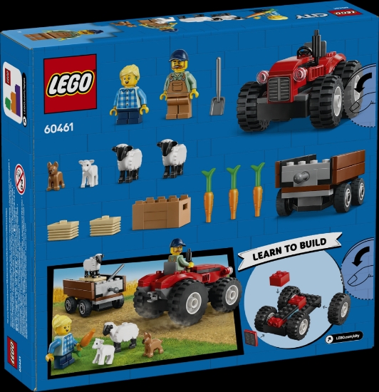 Slika LEGO® CITY 60461 Crveni traktor s prikolicom i ovce