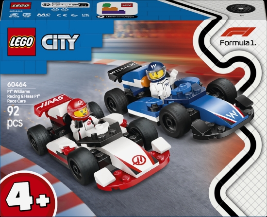 Slika LEGO® CITY Trkaći auti za F1® Williams i Haas 60464 
