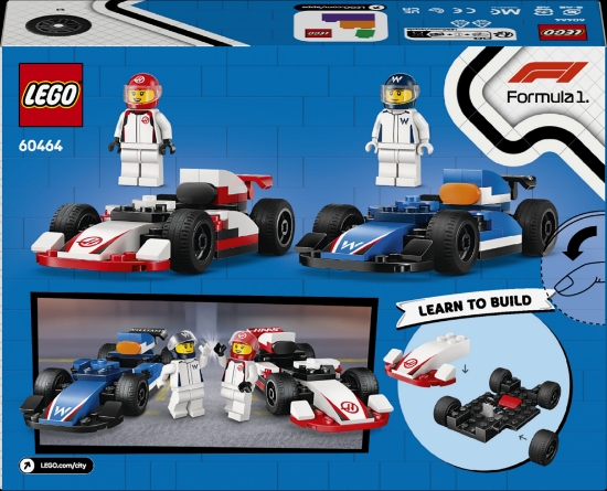 Slika LEGO® CITY Trkaći auti za F1® Williams i Haas 60464 