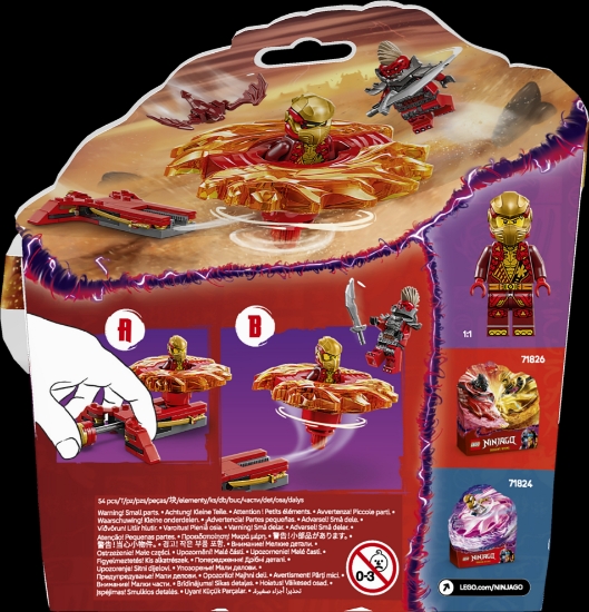 Slika LEGO® NINJAGO® Kaijev zvrk za zmajski Spinjitzu 71823 