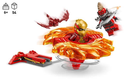 Slika LEGO® NINJAGO® Kaijev zvrk za zmajski Spinjitzu 71823 