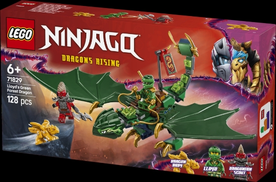 Slika LEGO® NINJAGO® 71829 Lloydov zeleni šumski zmaj