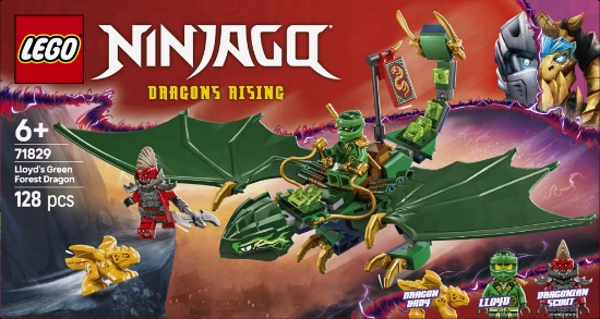 Slika LEGO® NINJAGO® 71829 Lloydov zeleni šumski zmaj