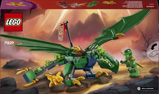 Slika LEGO® NINJAGO® 71829 Lloydov zeleni šumski zmaj