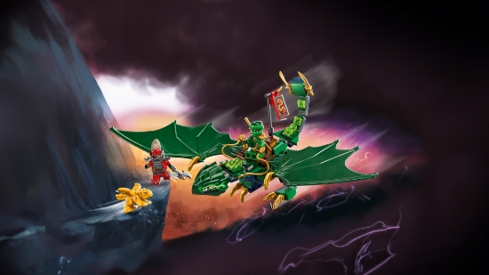 Slika LEGO® NINJAGO® 71829 Lloydov zeleni šumski zmaj