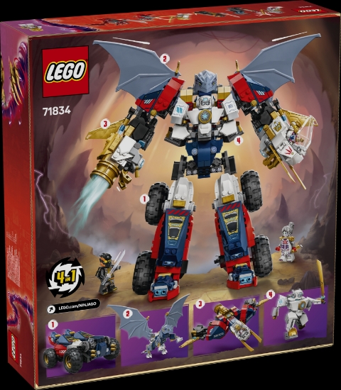 Slika LEGO® NINJAGO® 71834 Zaneov kombinirani ultrarobot