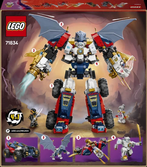 Slika LEGO® NINJAGO® 71834 Zaneov kombinirani ultrarobot