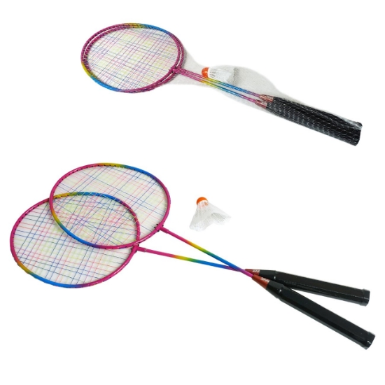 Slika Set za badminton s 2 reketa i 1 lopticom