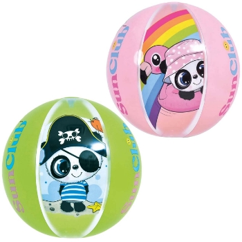 Prikažite detalje za Lopta na napuhavanje, Pande na plaži, 40cm Slika Lopta na napuhavanje, Pande na plaži, 40cm