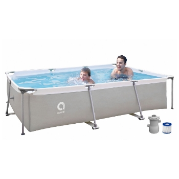 Slika Frame Bazen s pumpom 300x207x65 cm, XL obiteljski