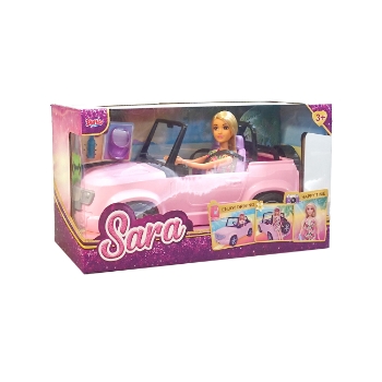 Prikažite detalje za Sara, Lutka s kabrioletom Slika Sara, Lutka s kabrioletom