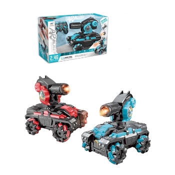 Prikažite detalje za R/C Auto - stunt tenk s 4 mecanum kotača i vodenim topom Slika R/C Auto - stunt tenk s 4 mecanum kotača i vodenim topom