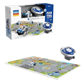 Slika R/C, Policijski auto na daljinsko upravljanje s podlogom