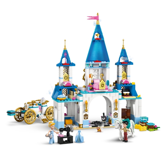 Slika LEGO® DISNEY PRINCESS™ 43275 Pepeljugin dvorac i kočija s konjem