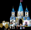 Slika LEGO® DISNEY PRINCESS™ 43275 Pepeljugin dvorac i kočija s konjem