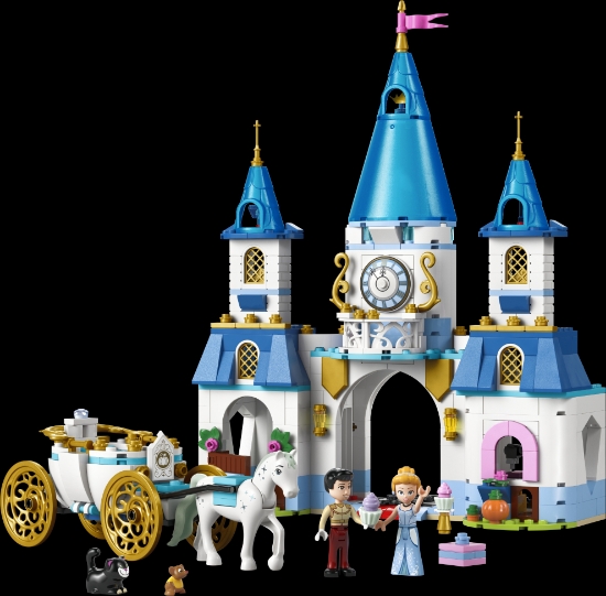 Slika LEGO® DISNEY PRINCESS™ 43275 Pepeljugin dvorac i kočija s konjem