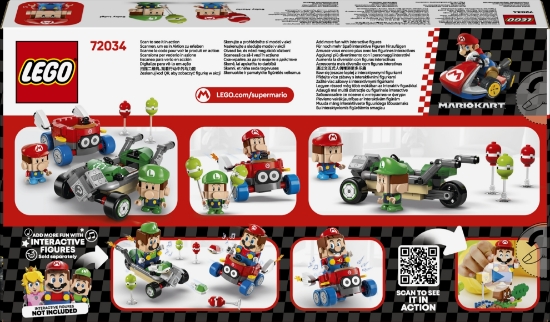 Slika LEGO® SUPER MARIO™ 72034 Mario Kart™ – Baby Mario i Baby Luigi u utrci