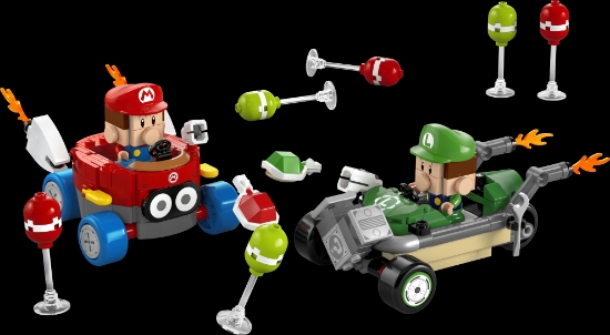 Slika LEGO® SUPER MARIO™ 72034 Mario Kart™ – Baby Mario i Baby Luigi u utrci