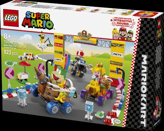 Slika LEGO® SUPER MARIO™ 72036 Mario Kart™ – Komplet Baby Peach i Grand Prix