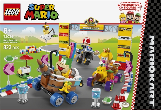 Slika LEGO® SUPER MARIO™ 72036 Mario Kart™ – Komplet Baby Peach i Grand Prix