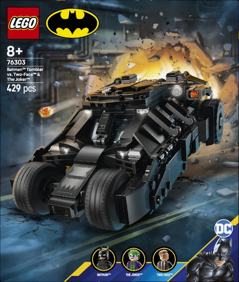 Slika LEGO® SUPER HEROES 76303 Batman™ s Tumblerom protiv Two Facea™ i Jokera™