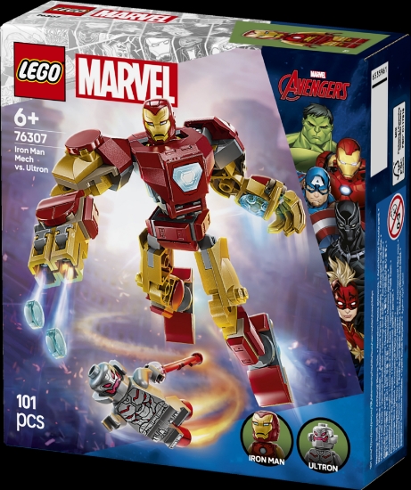 Slika LEGO® SUPER HEROES 76307 Mehanički Iron Man protiv Ultrona