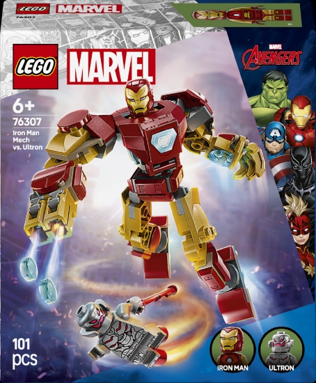 Slika LEGO® SUPER HEROES 76307 Mehanički Iron Man protiv Ultrona